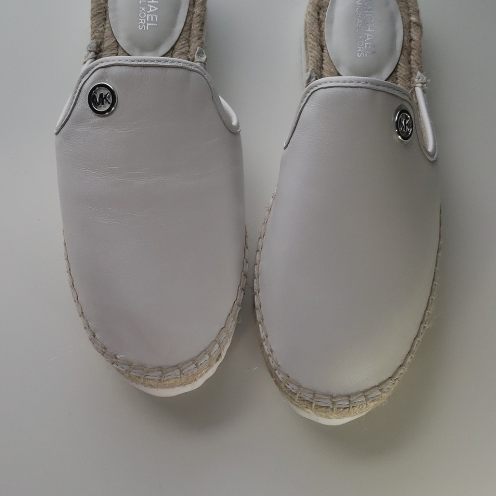 MICHAEL KORS WOMEN EMILIA SLIDE LEATHER white - Picture 7 of 9